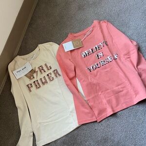 Kids Long Sleeve Shirts - Cream